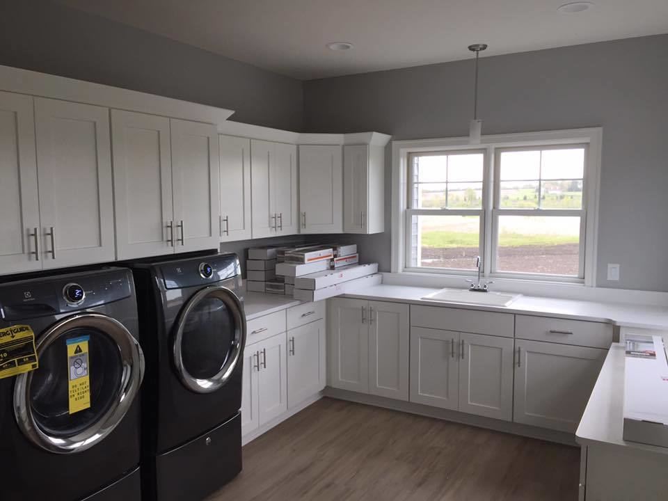 Burlington contractors build custom laundry room